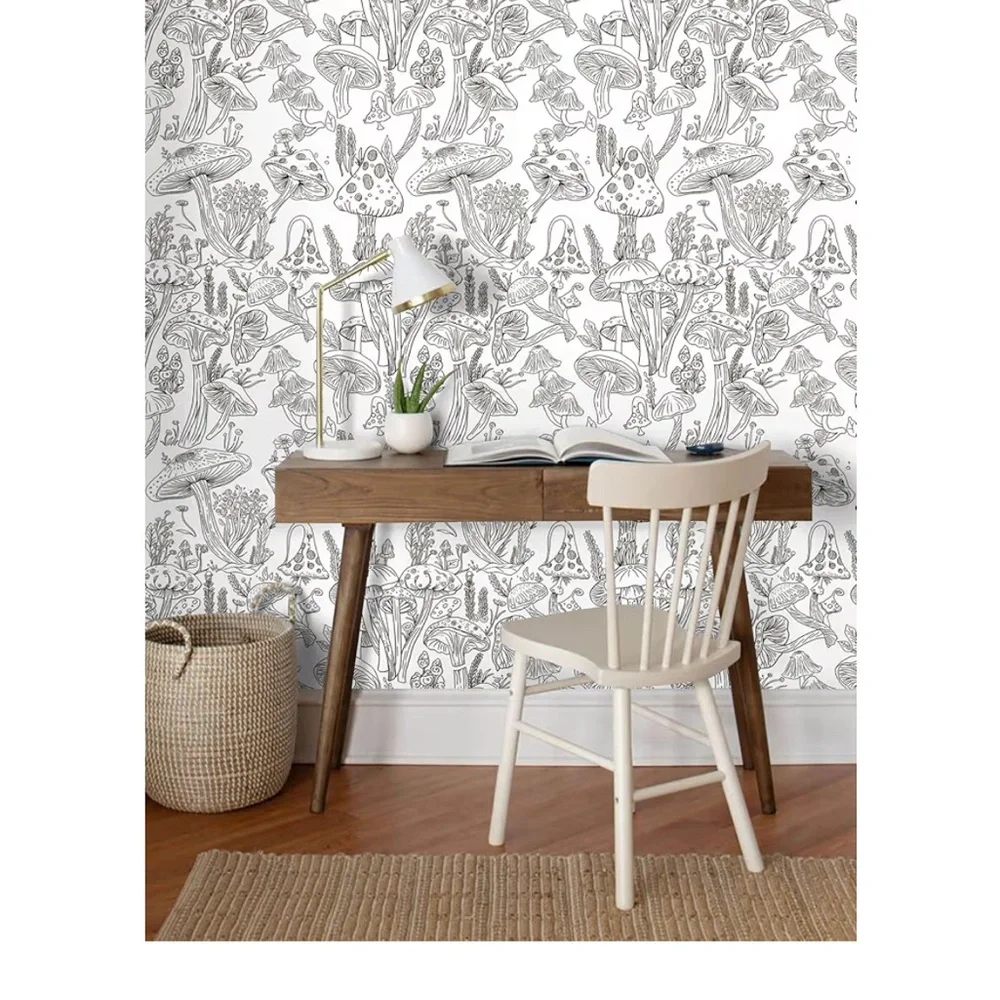 Mushroom Pattern Art Print wallpaper 8 rolls